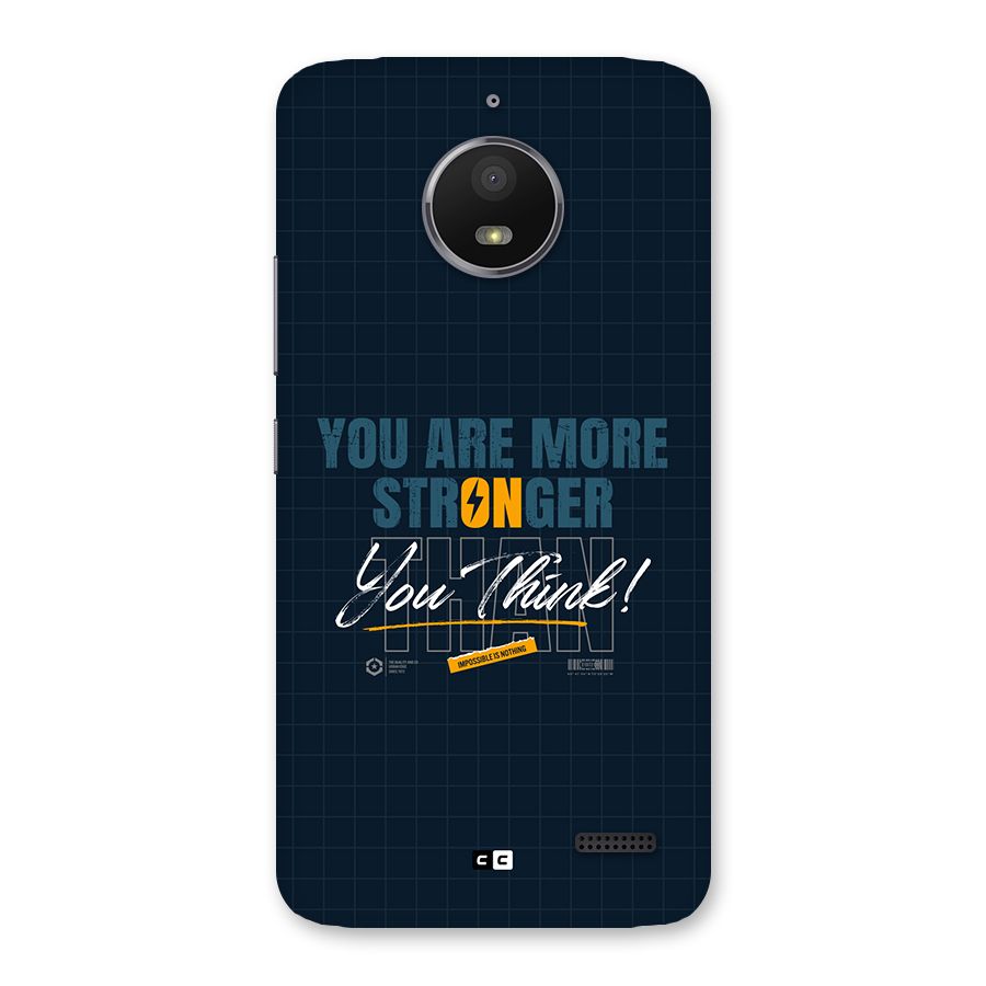More Stronger Back Case for Moto E4