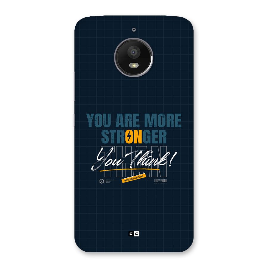 More Stronger Back Case for Moto E4 Plus