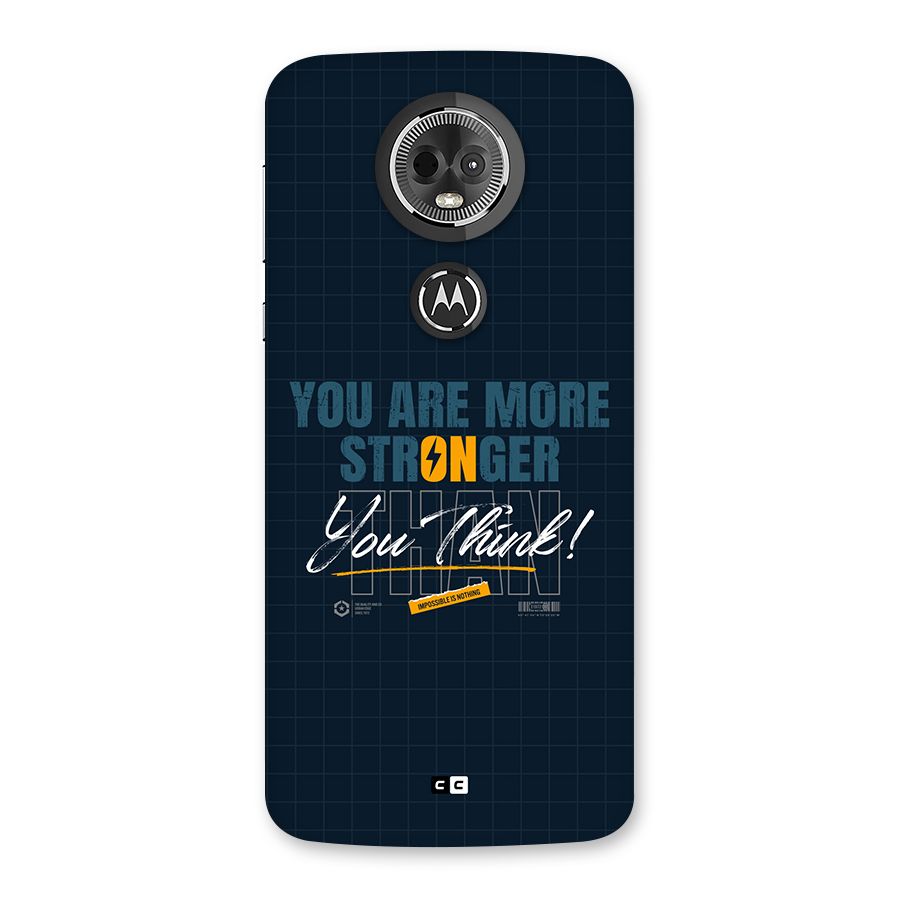 More Stronger Back Case for Moto E5 Plus