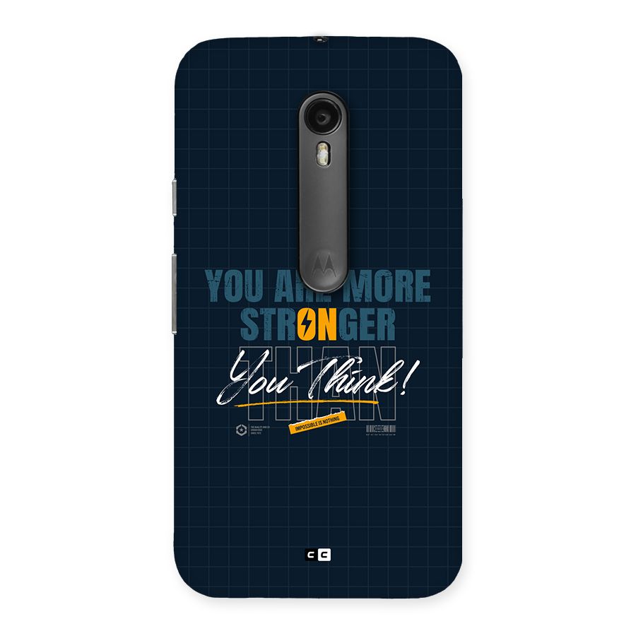 More Stronger Back Case for Moto G3