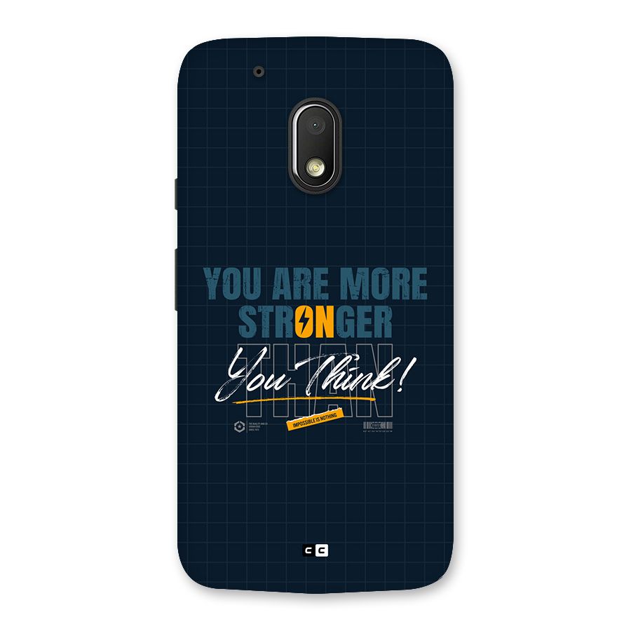 More Stronger Back Case for Moto G4 Play
