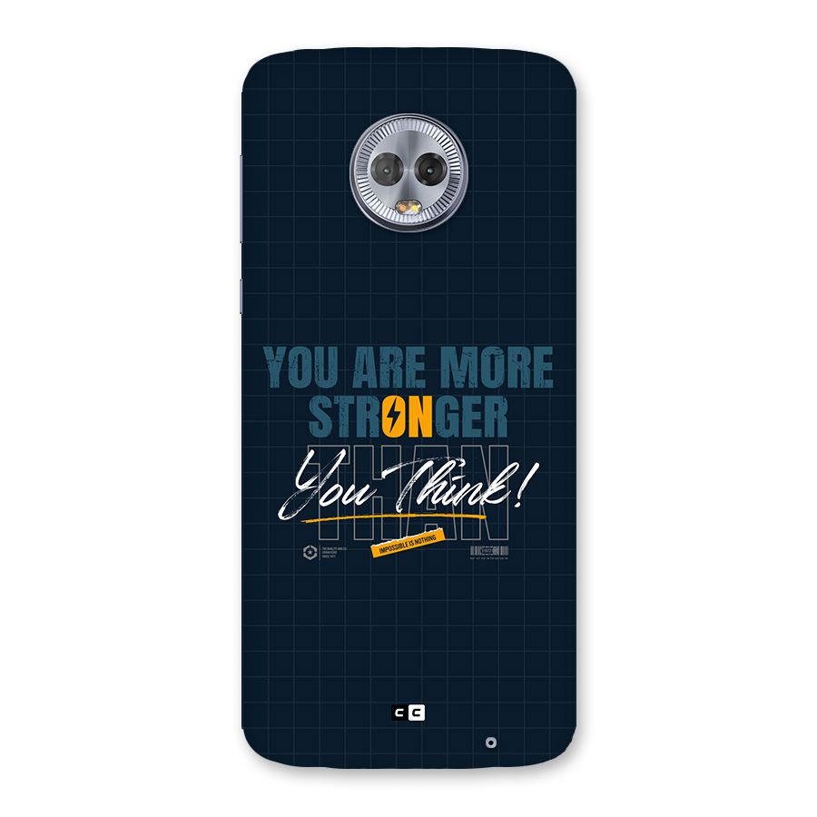 More Stronger Back Case for Moto G6 Plus