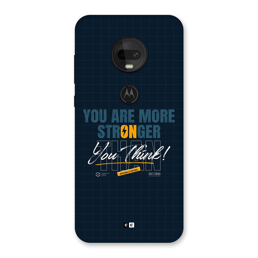 More Stronger Back Case for Moto G7