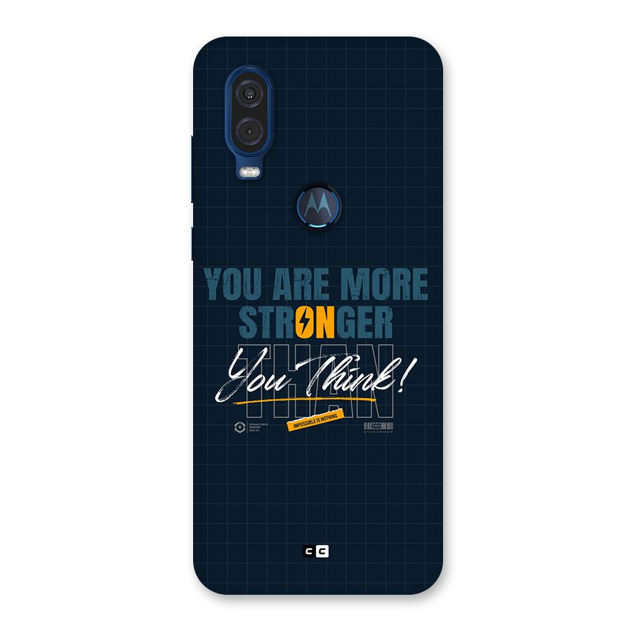 More Stronger Back Case for Motorola One Vision
