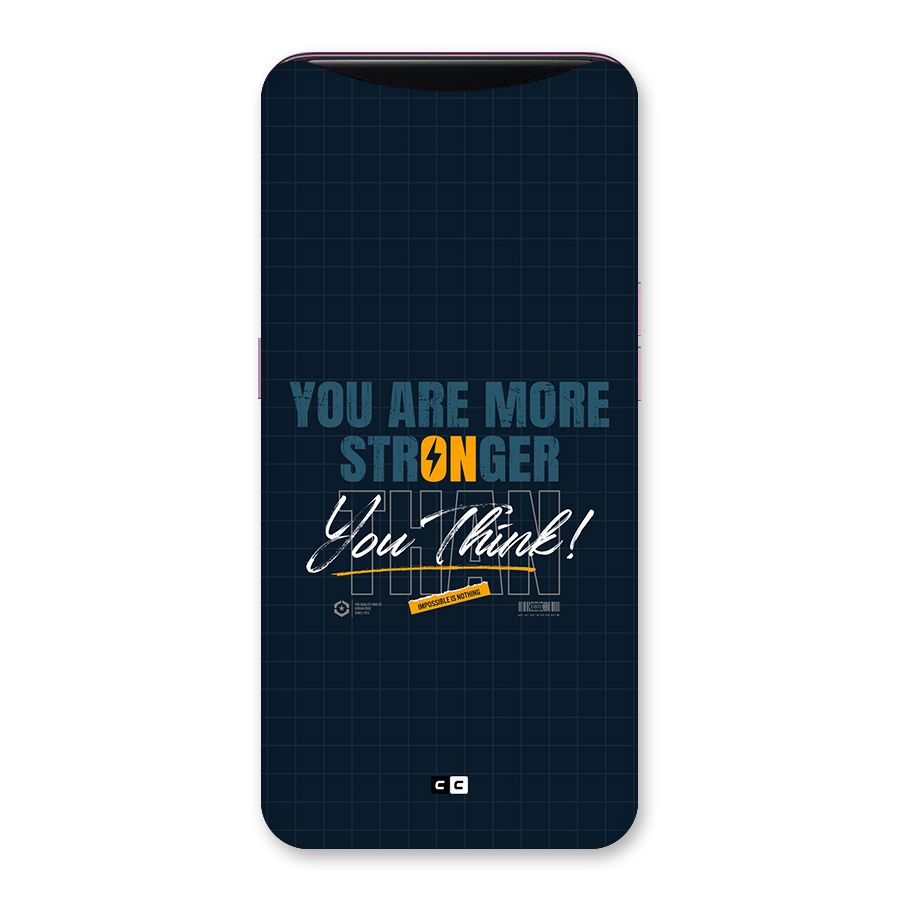 More Stronger Back Case for Oppo Find X