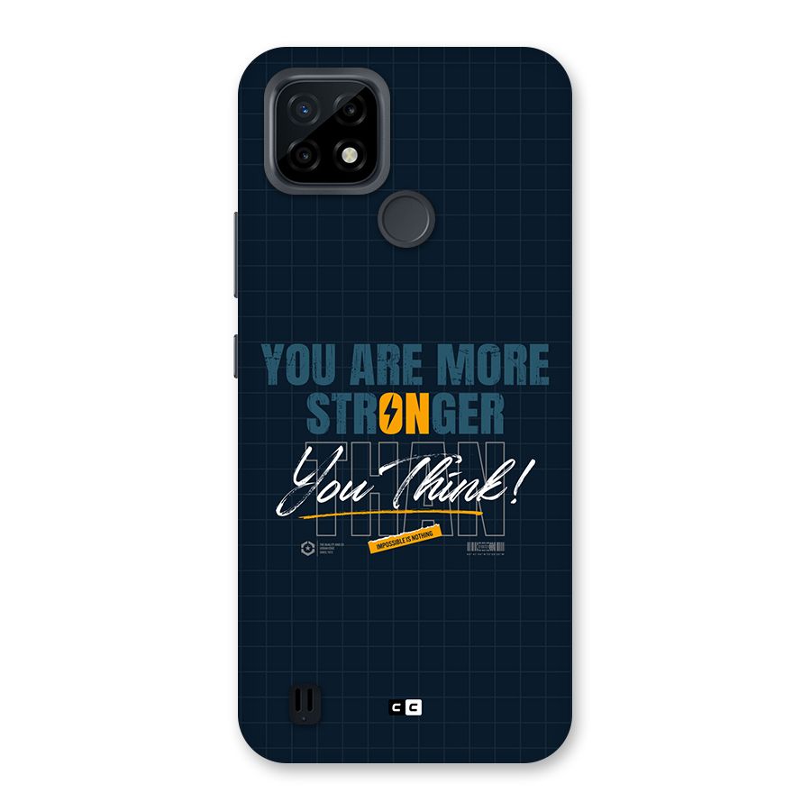More Stronger Back Case for Realme C21