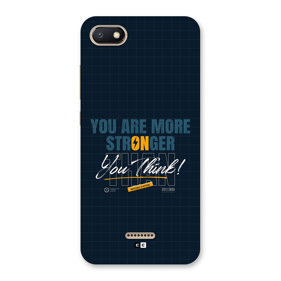 More Stronger Back Case for Redmi 6A