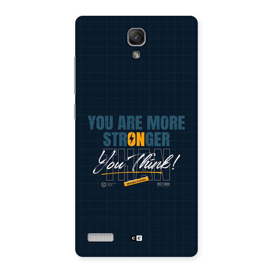 More Stronger Back Case for Redmi Note