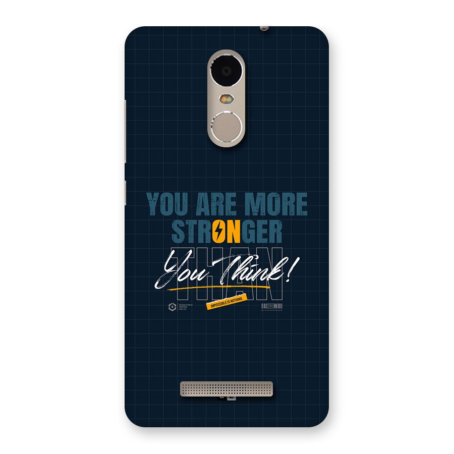 More Stronger Back Case for Redmi Note 3