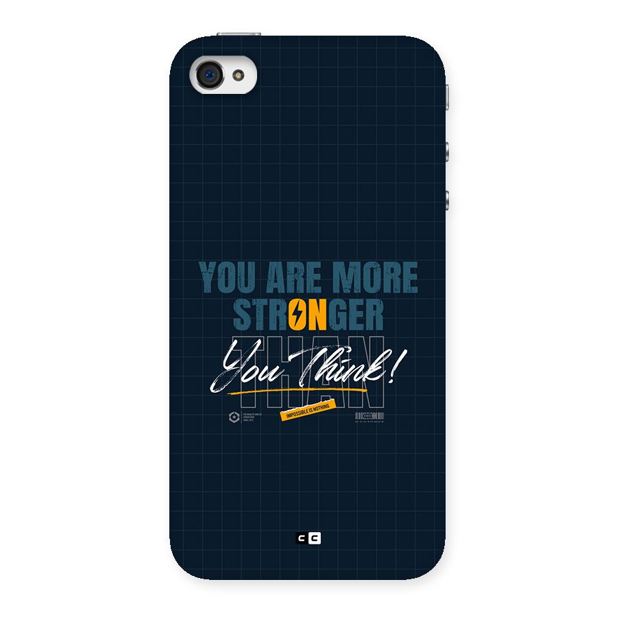 More Stronger Back Case for iPhone 4 4s