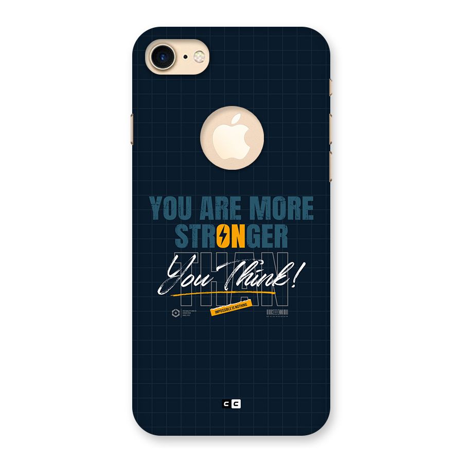 More Stronger Back Case for iPhone 7 Logo Cut