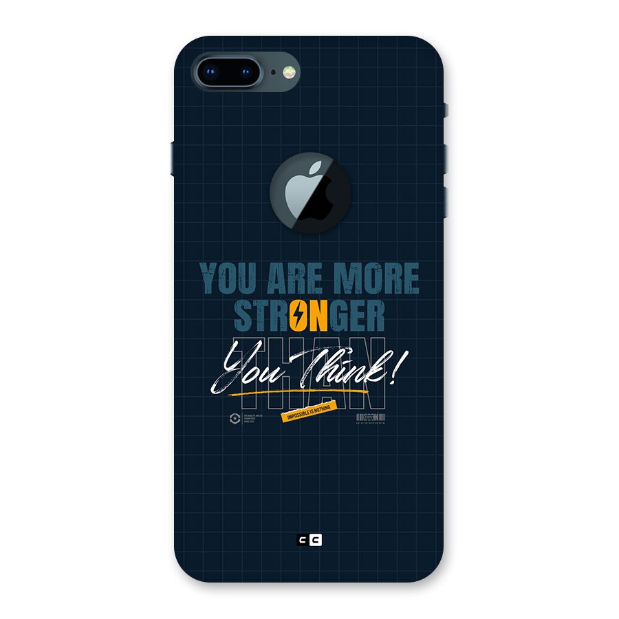 More Stronger Back Case for iPhone 7 Plus Logo Cut