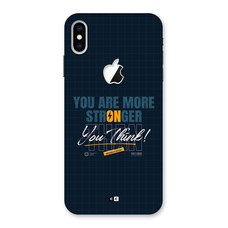 More Stronger Back Case for iPhone XS Max Apple Cut