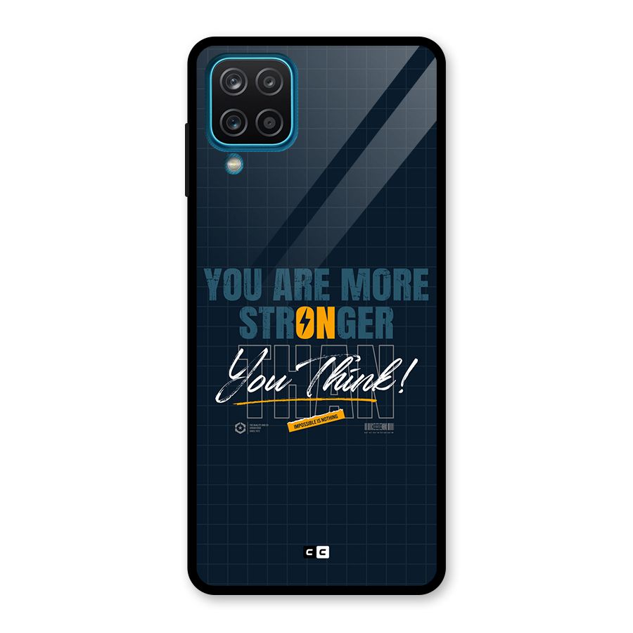 More Stronger Glass Back Case for Galaxy A12