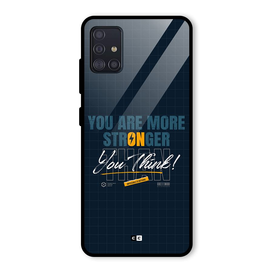 More Stronger Glass Back Case for Galaxy A51
