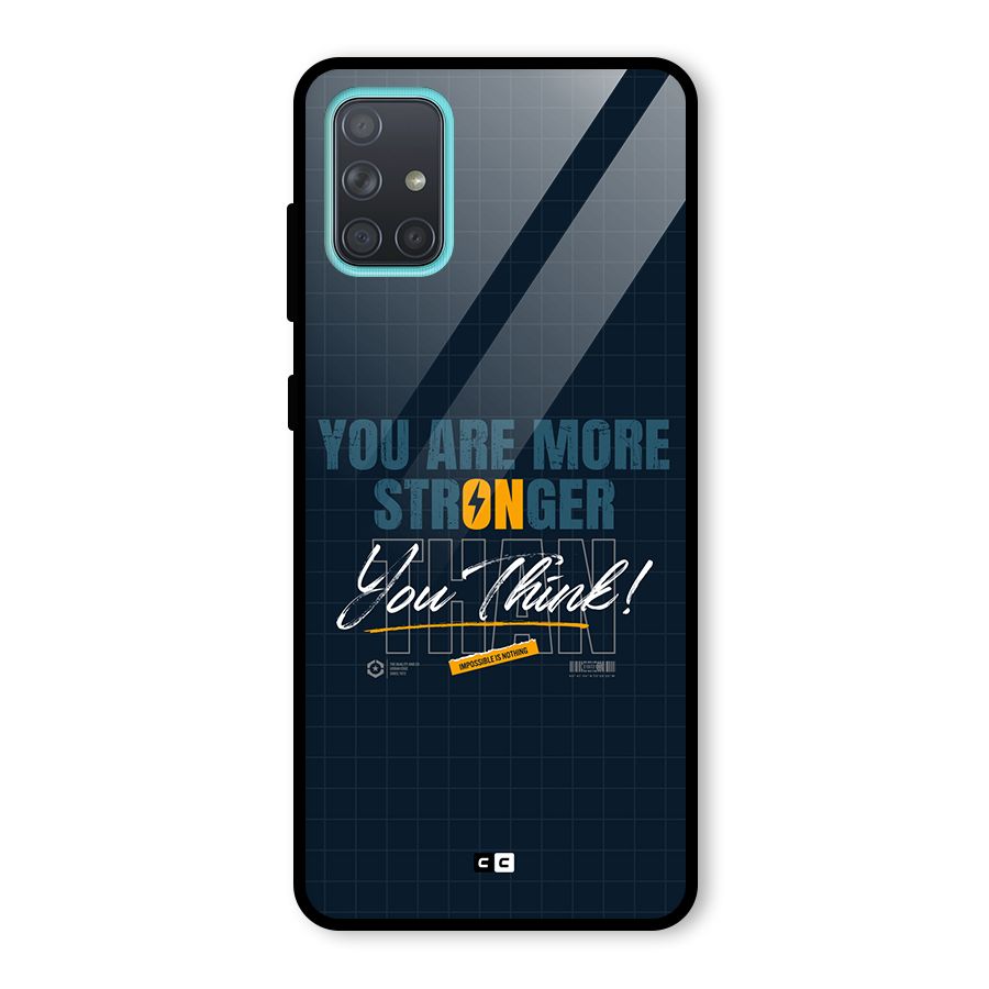 More Stronger Glass Back Case for Galaxy A71