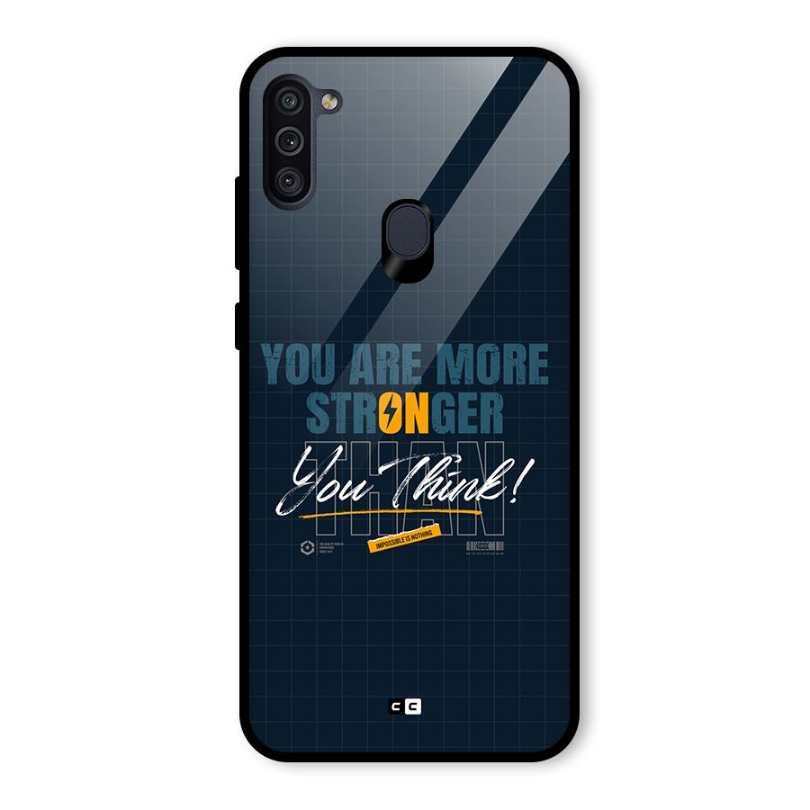 More Stronger Glass Back Case for Galaxy M11