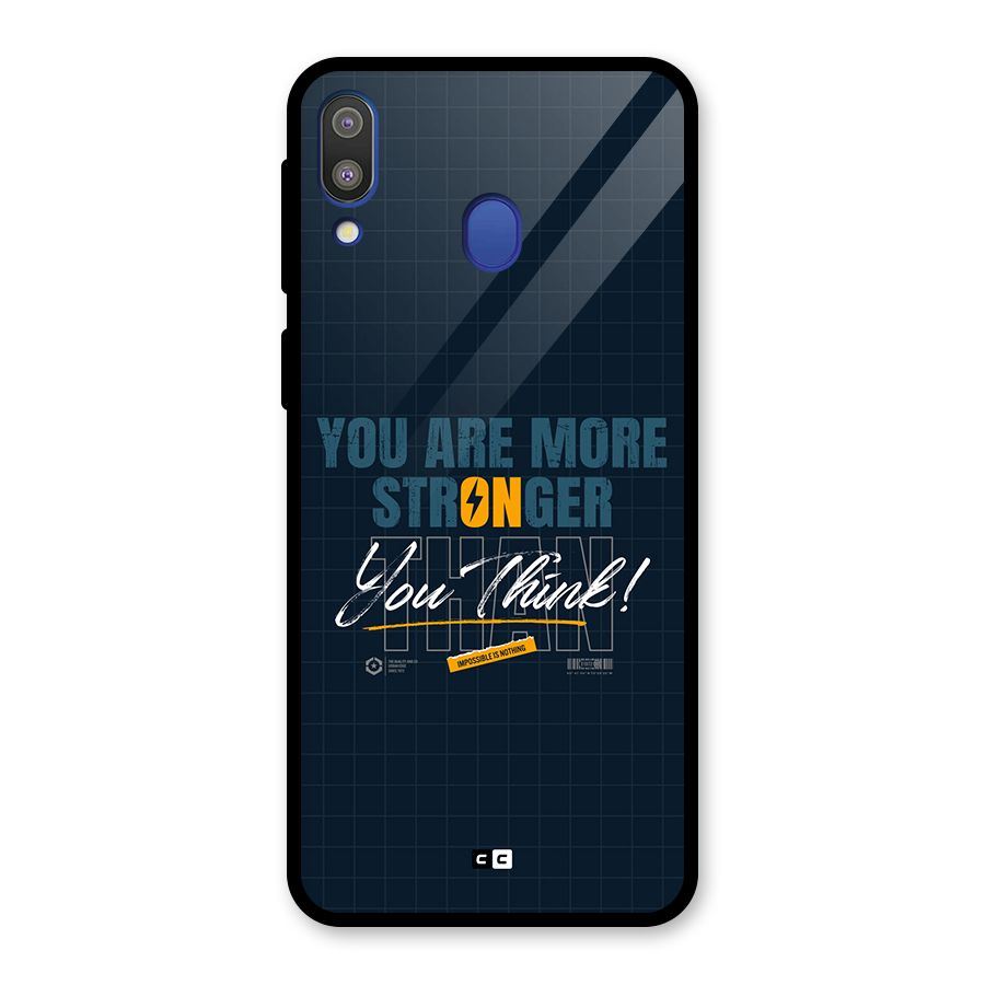 More Stronger Glass Back Case for Galaxy M20