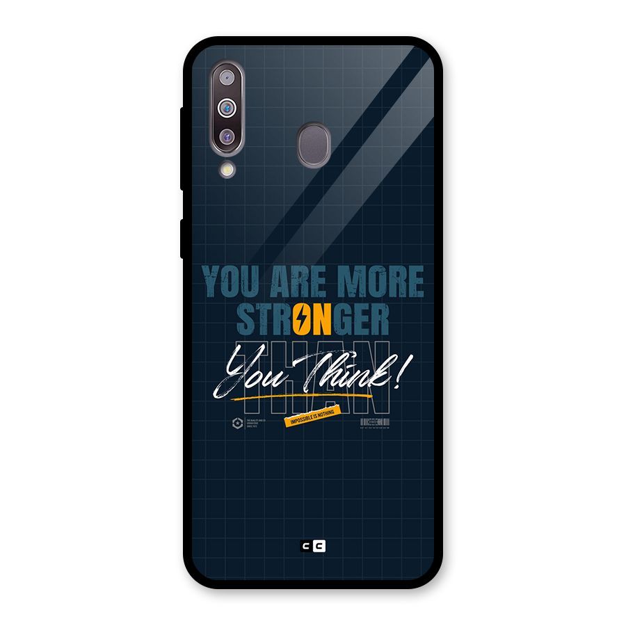 More Stronger Glass Back Case for Galaxy M30