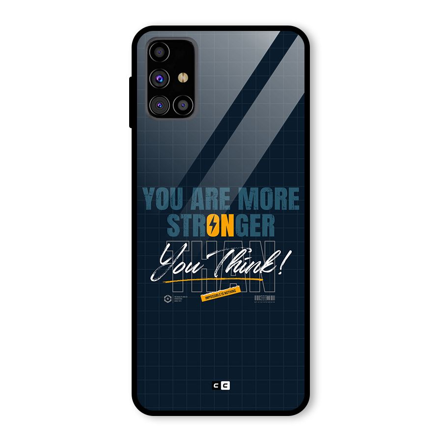 More Stronger Glass Back Case for Galaxy M31s