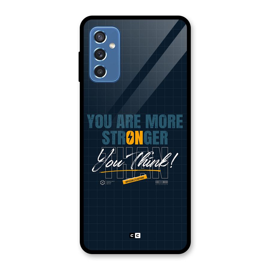 More Stronger Glass Back Case for Galaxy M52 5G