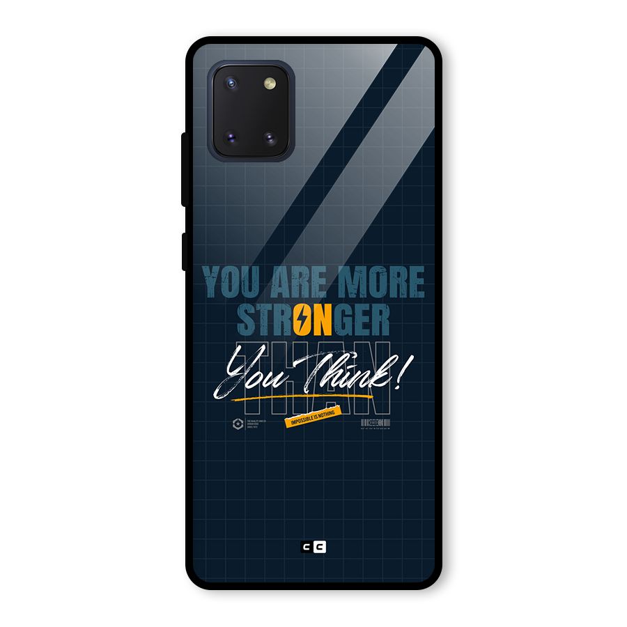 More Stronger Glass Back Case for Galaxy Note 10 Lite