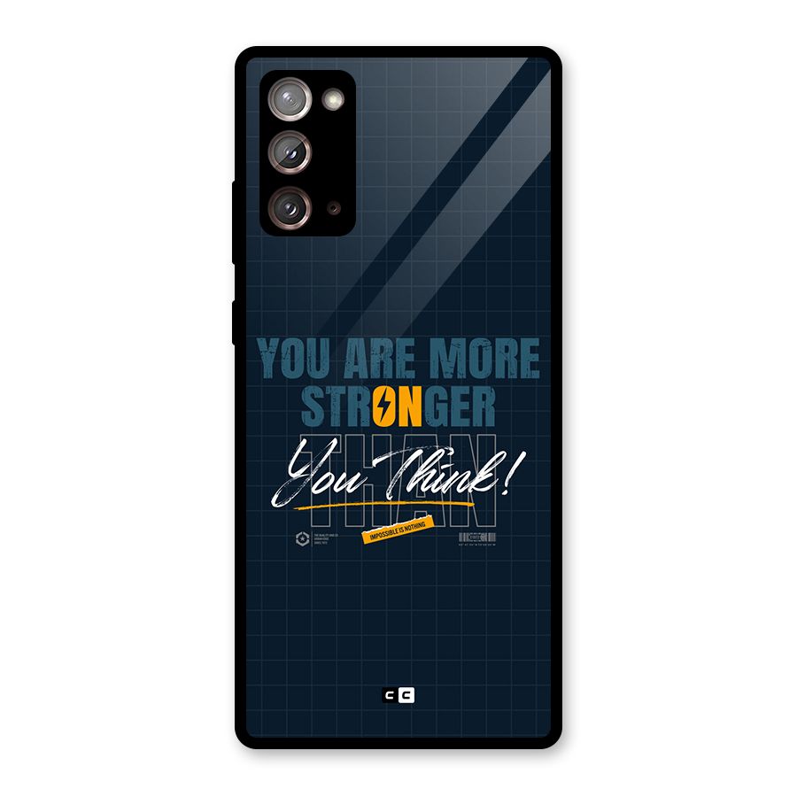 More Stronger Glass Back Case for Galaxy Note 20