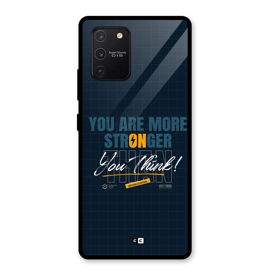 More Stronger Glass Back Case for Galaxy S10 Lite