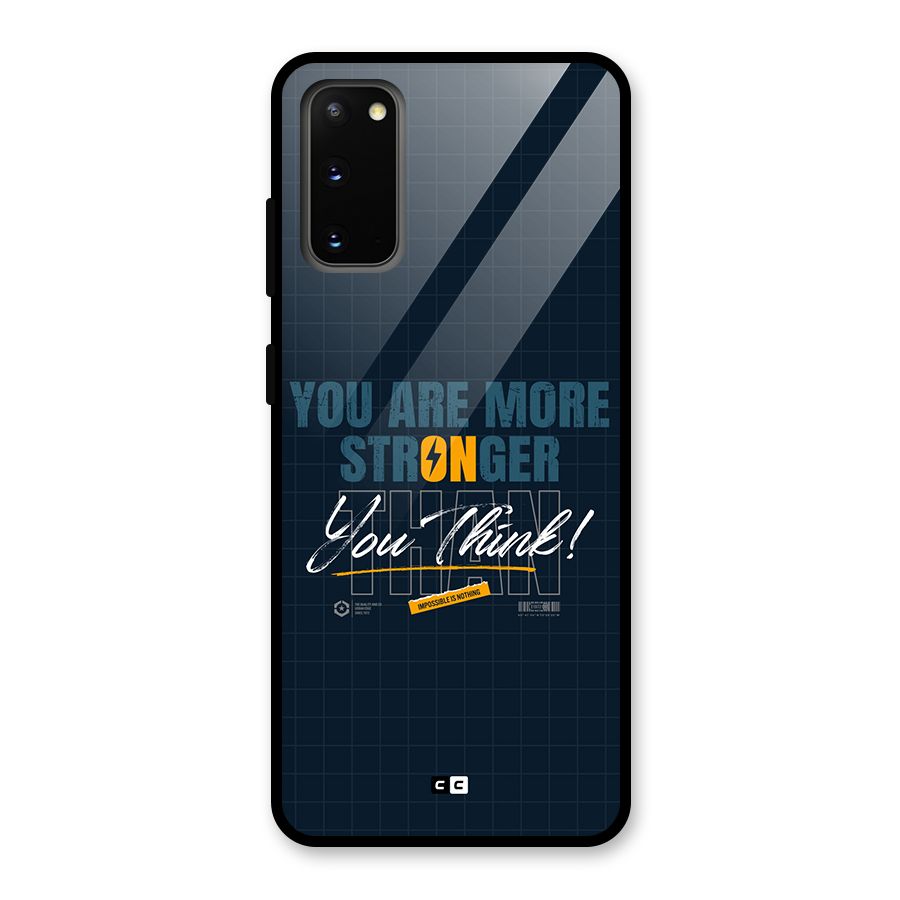 More Stronger Glass Back Case for Galaxy S20