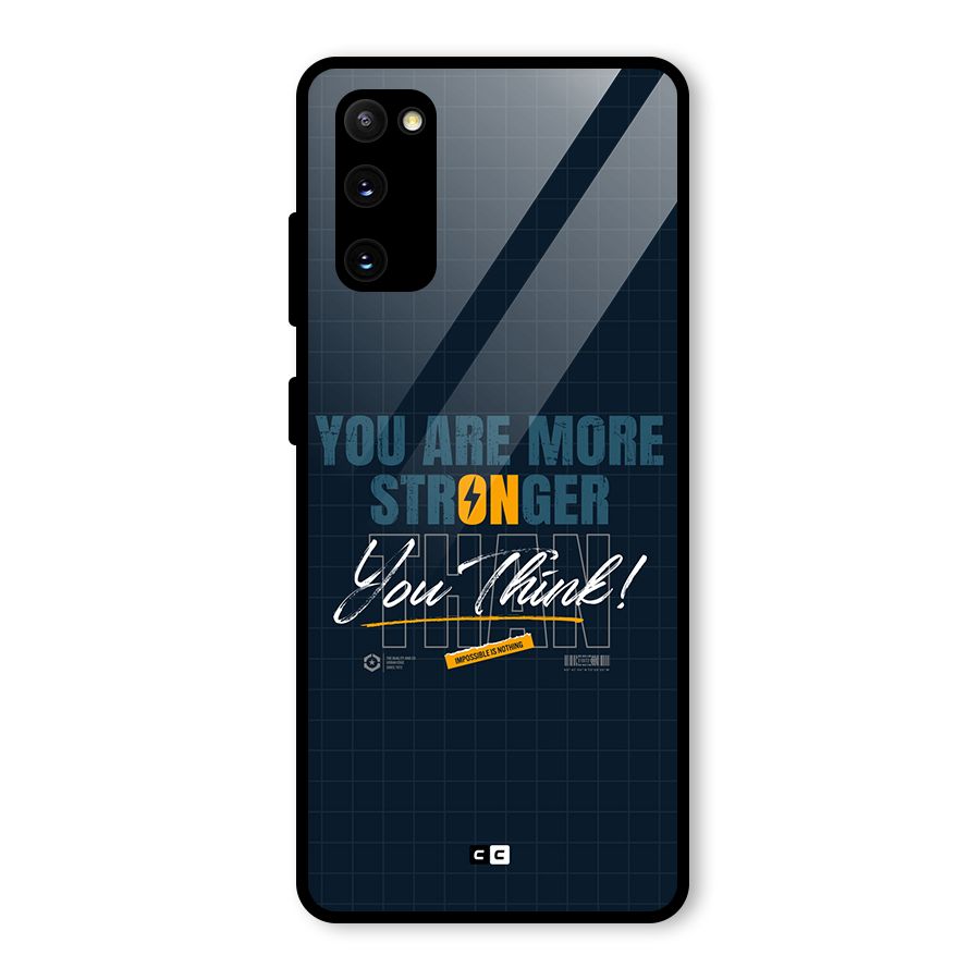 More Stronger Glass Back Case for Galaxy S20 FE 5G