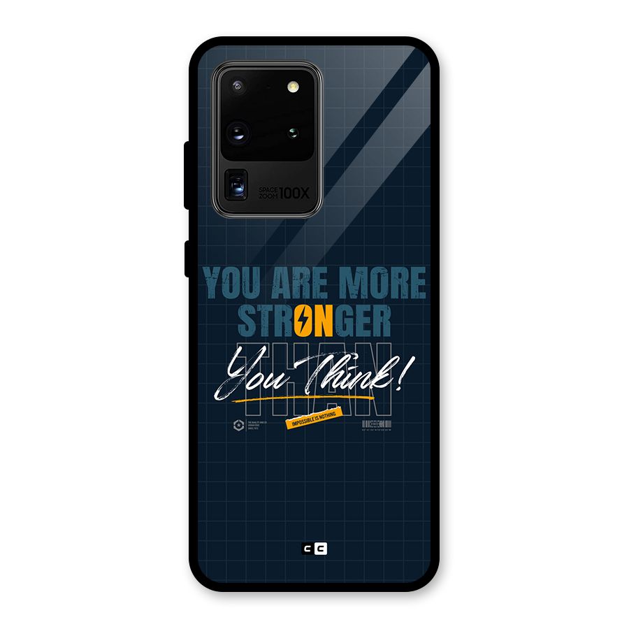 More Stronger Glass Back Case for Galaxy S20 Ultra