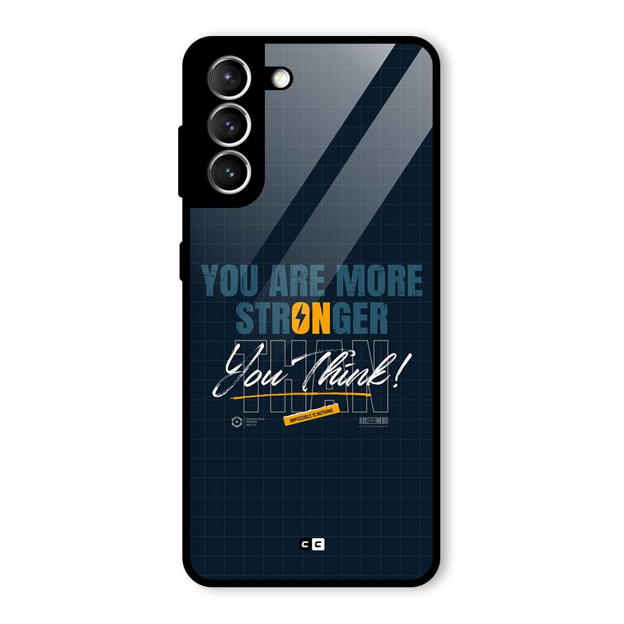 More Stronger Glass Back Case for Galaxy S21 5G