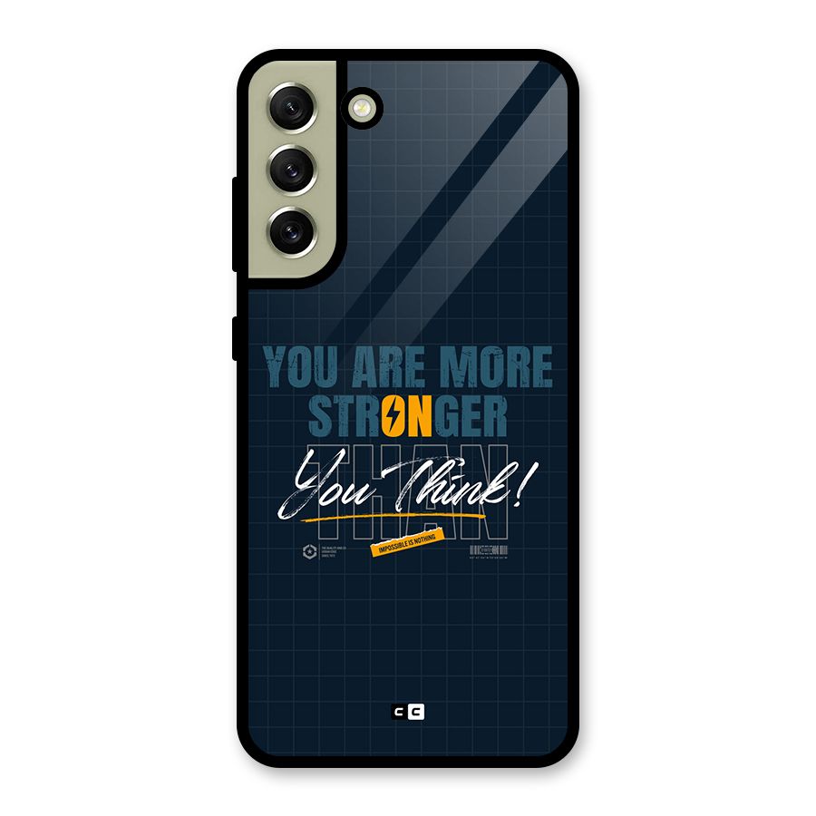 More Stronger Glass Back Case for Galaxy S21 FE 5G