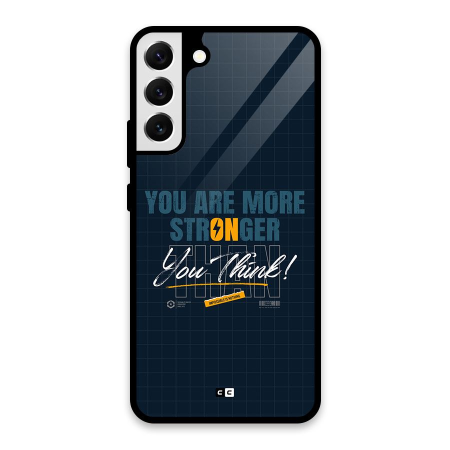 More Stronger Glass Back Case for Galaxy S22 Plus 5G