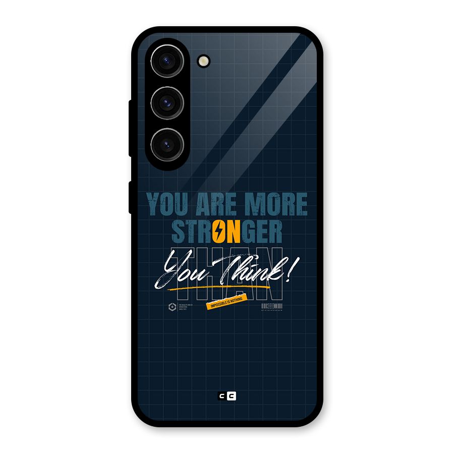 More Stronger Glass Back Case for Galaxy S23