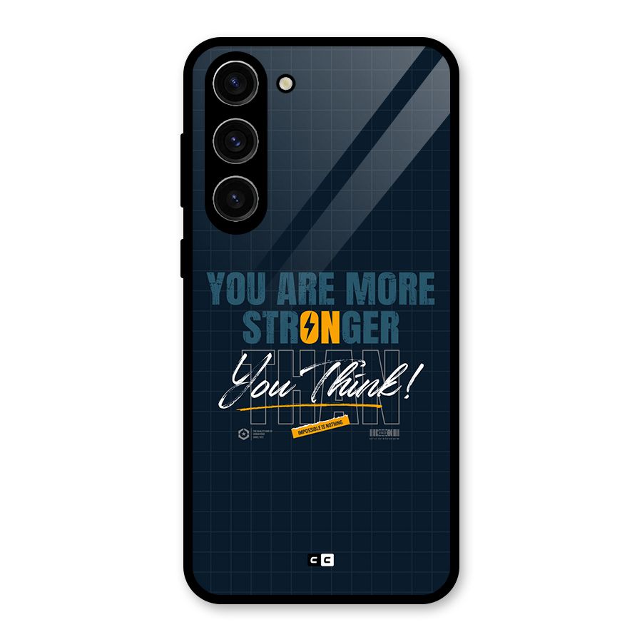 More Stronger Glass Back Case for Galaxy S23 Plus