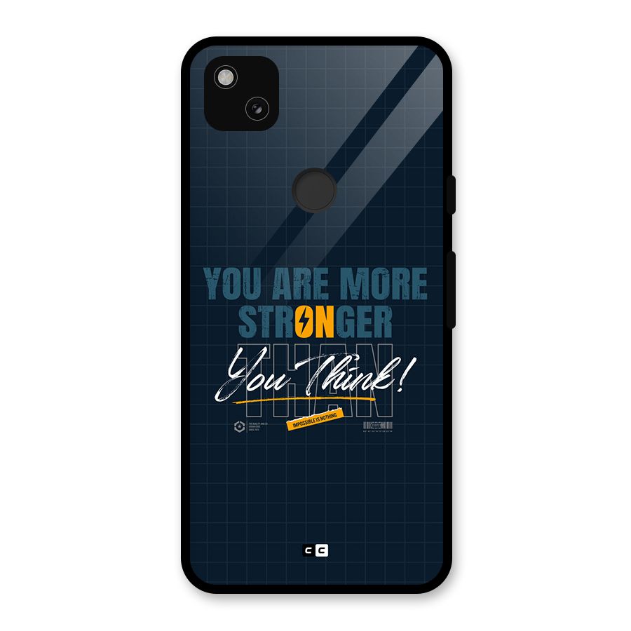 More Stronger Glass Back Case for Google Pixel 4a