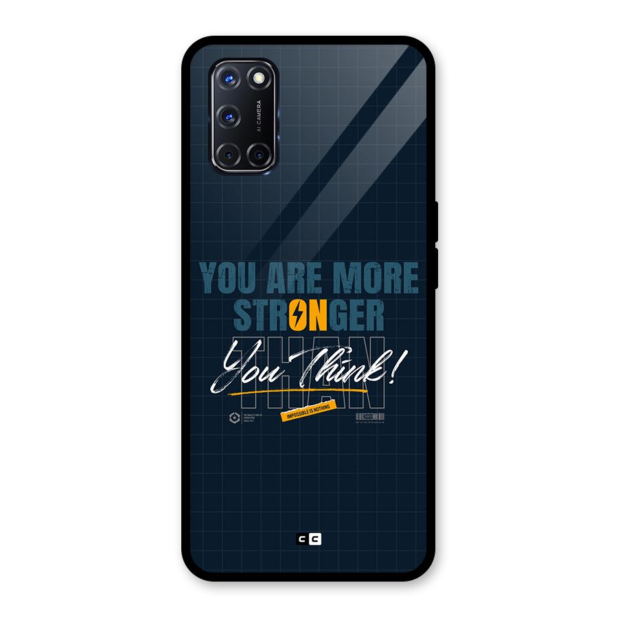 More Stronger Glass Back Case for Oppo A52