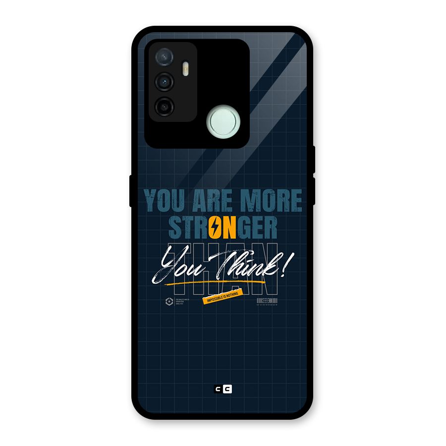 More Stronger Glass Back Case for Oppo A53