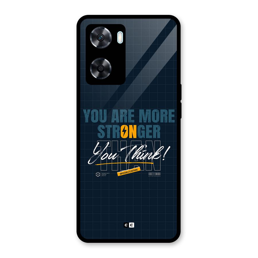 More Stronger Glass Back Case for Oppo A77s