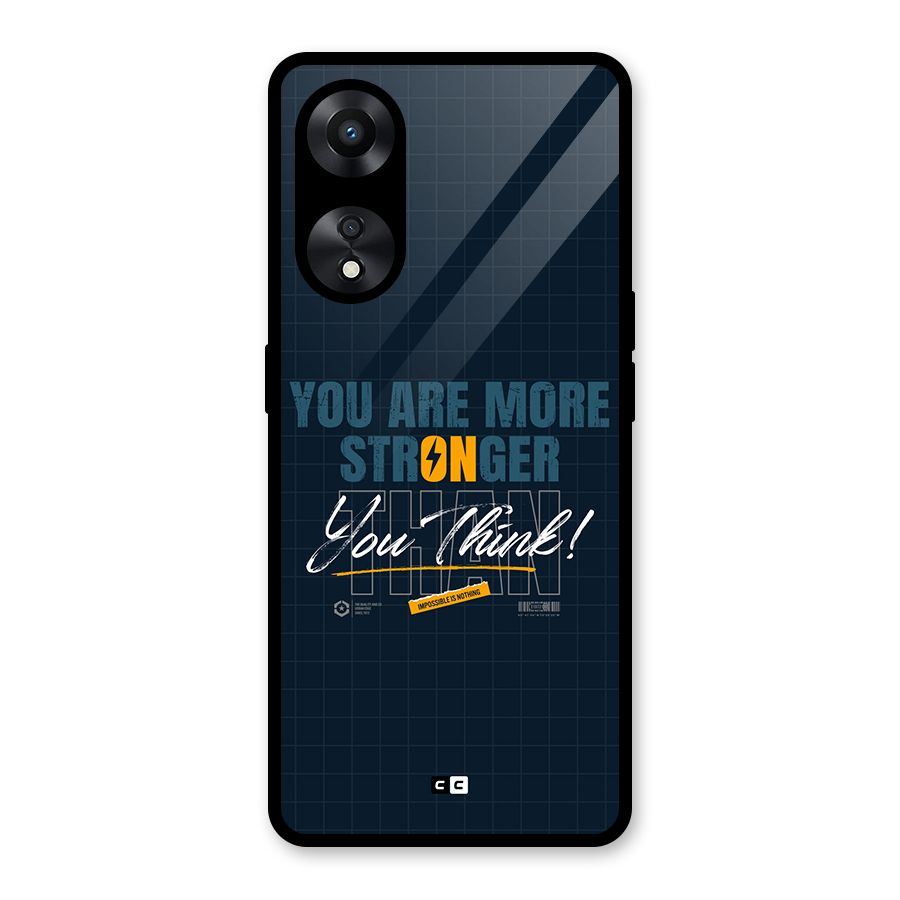 More Stronger Glass Back Case for Oppo A78