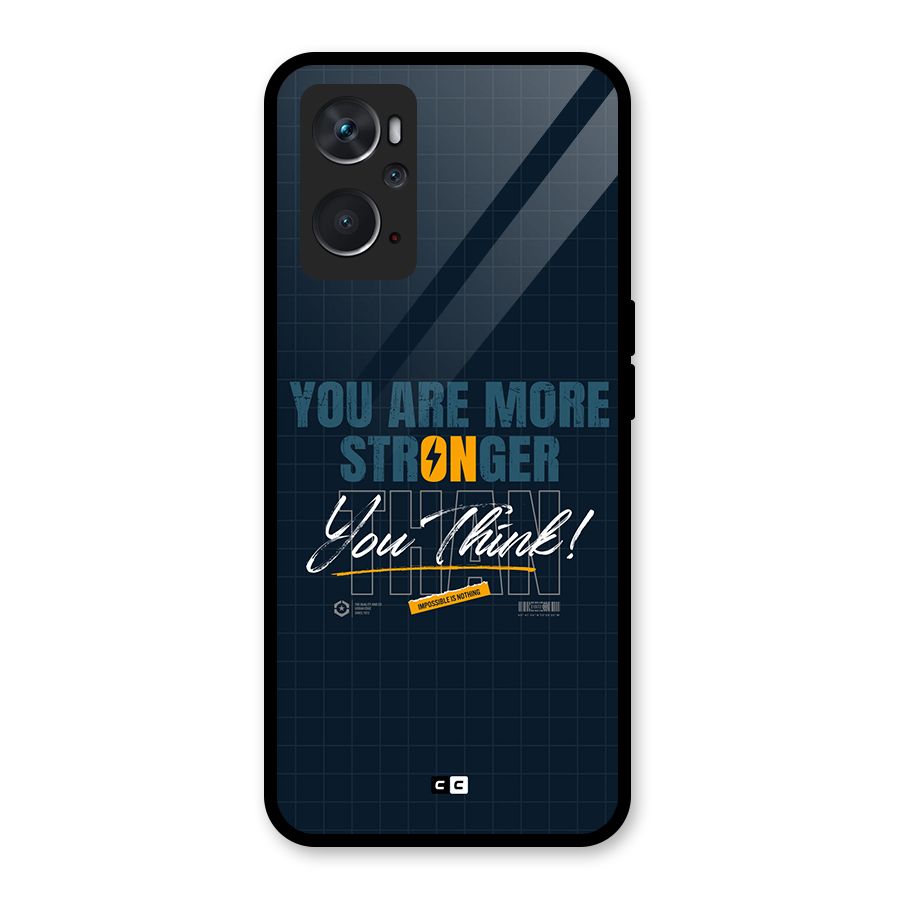 More Stronger Glass Back Case for Oppo K10 4G