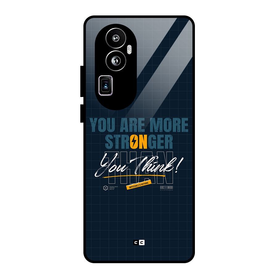 More Stronger Glass Back Case for Oppo Reno10 Pro Plus