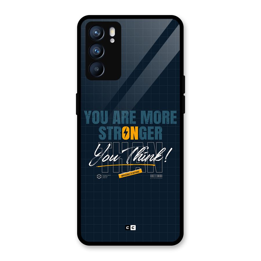 More Stronger Glass Back Case for Oppo Reno6 5G