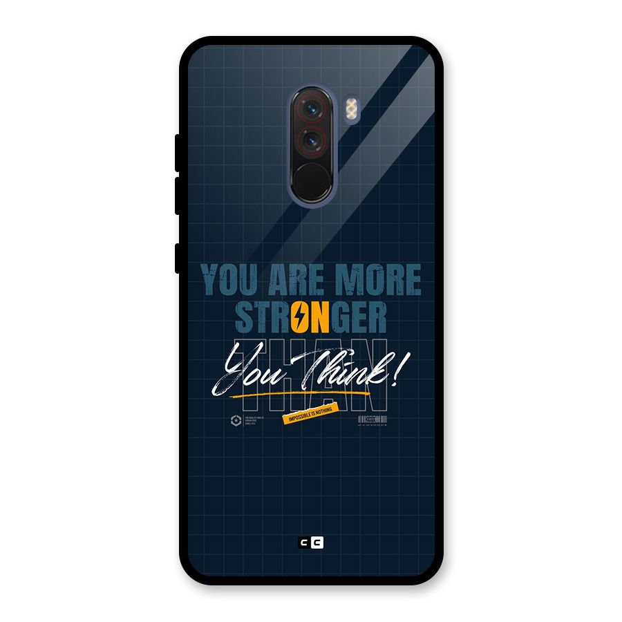 More Stronger Glass Back Case for Poco F1