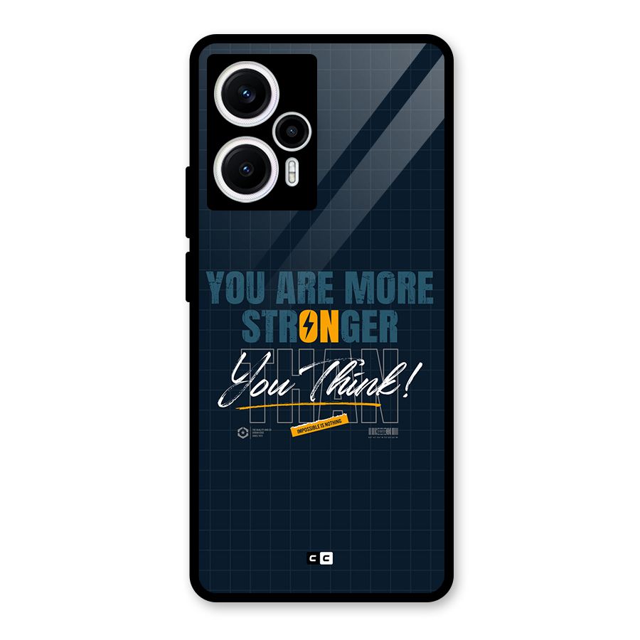 More Stronger Glass Back Case for Poco F5