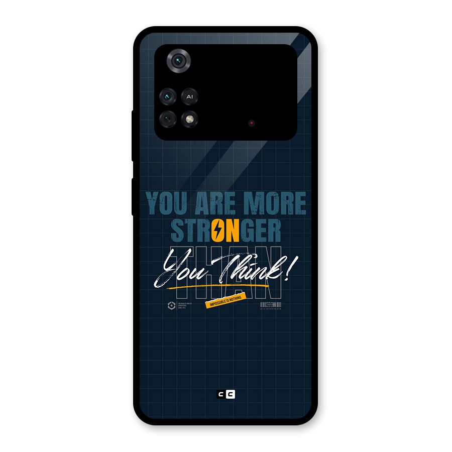 More Stronger Glass Back Case for Poco M4 Pro 4G