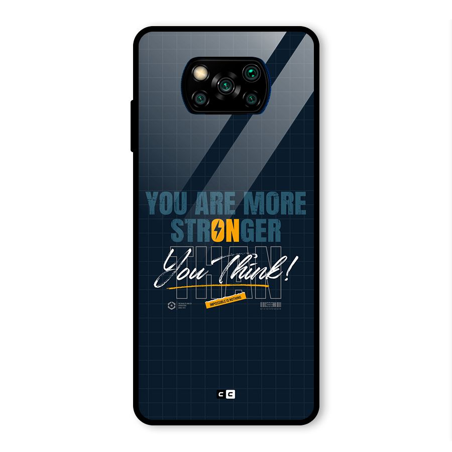 More Stronger Glass Back Case for Poco X3 Pro