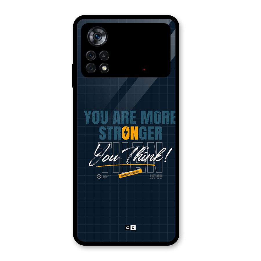 More Stronger Glass Back Case for Poco X4 Pro 5G