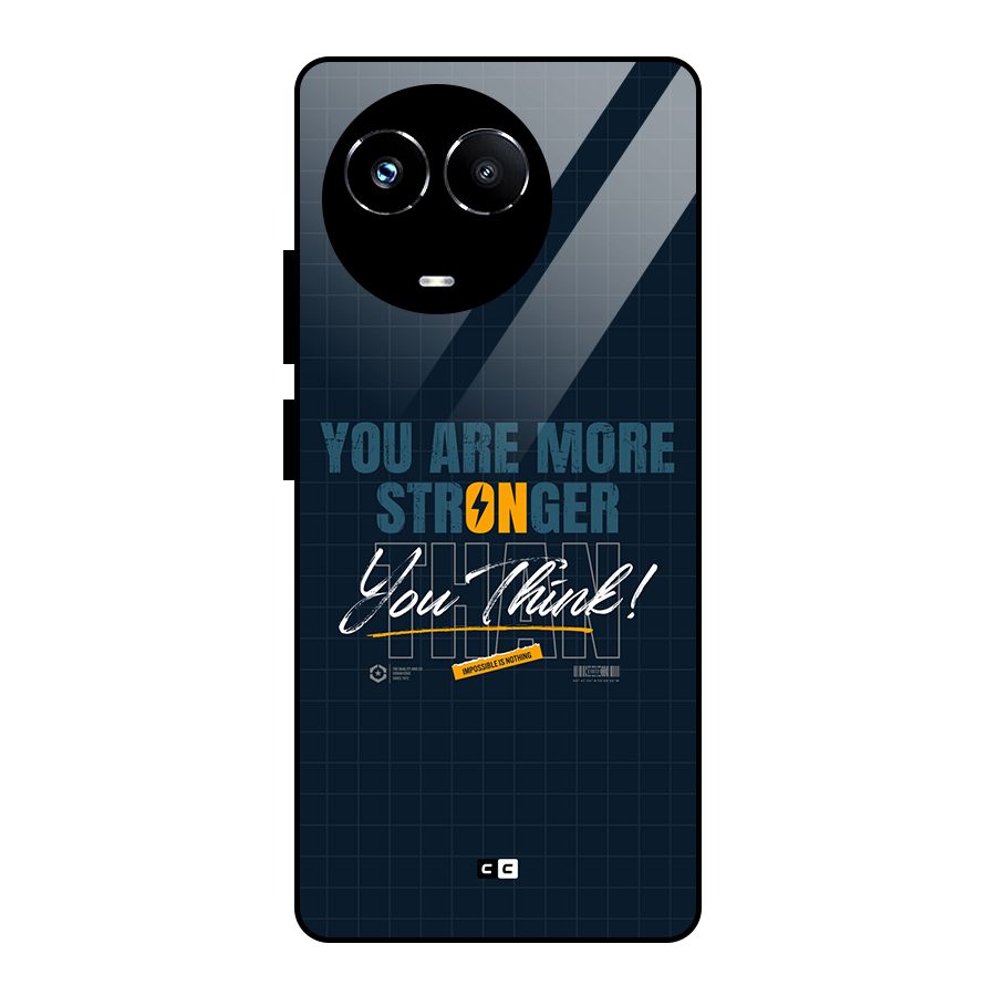 More Stronger Glass Back Case for Realme 11X